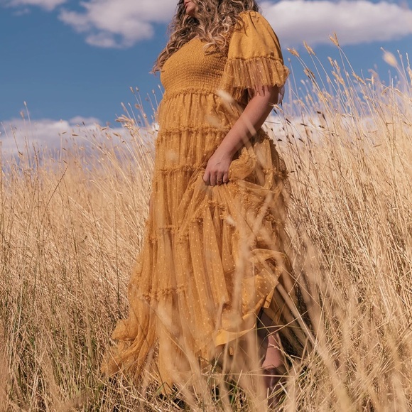 JessaKae Mustard Yellow Maxi Dress - Picture 6 of 16